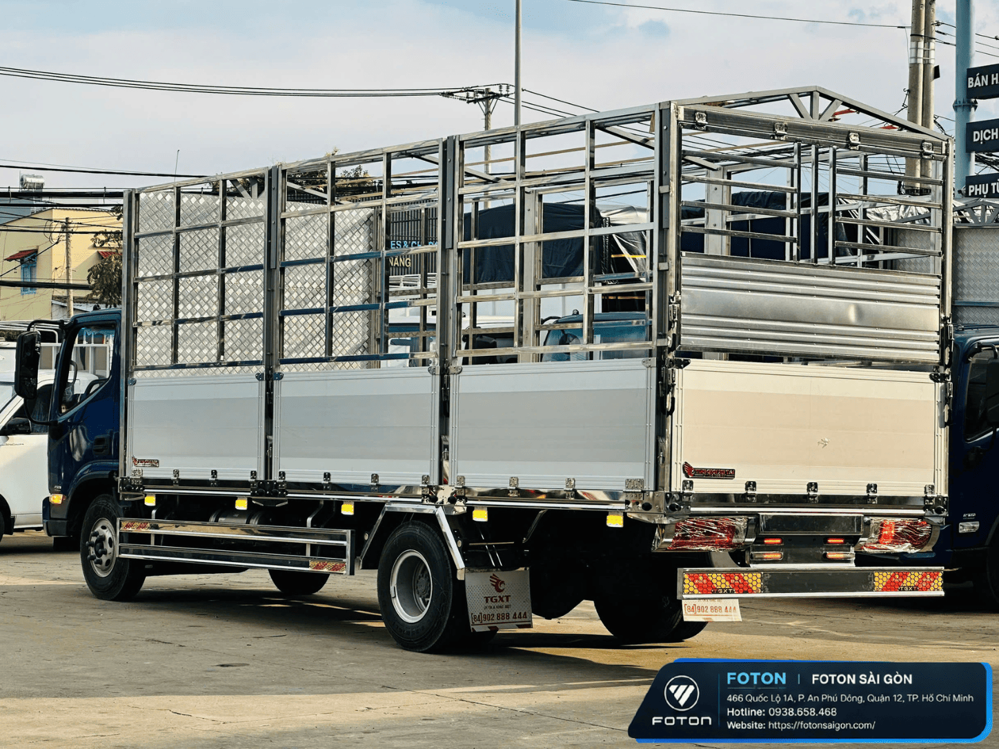 Xe Tải Foton 7 Tấn Thùng Nhôm Dài 5m2